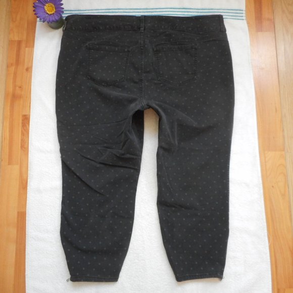 TORRID Jeans Black Polka Dot Size 26 - Picture 5 of 7
